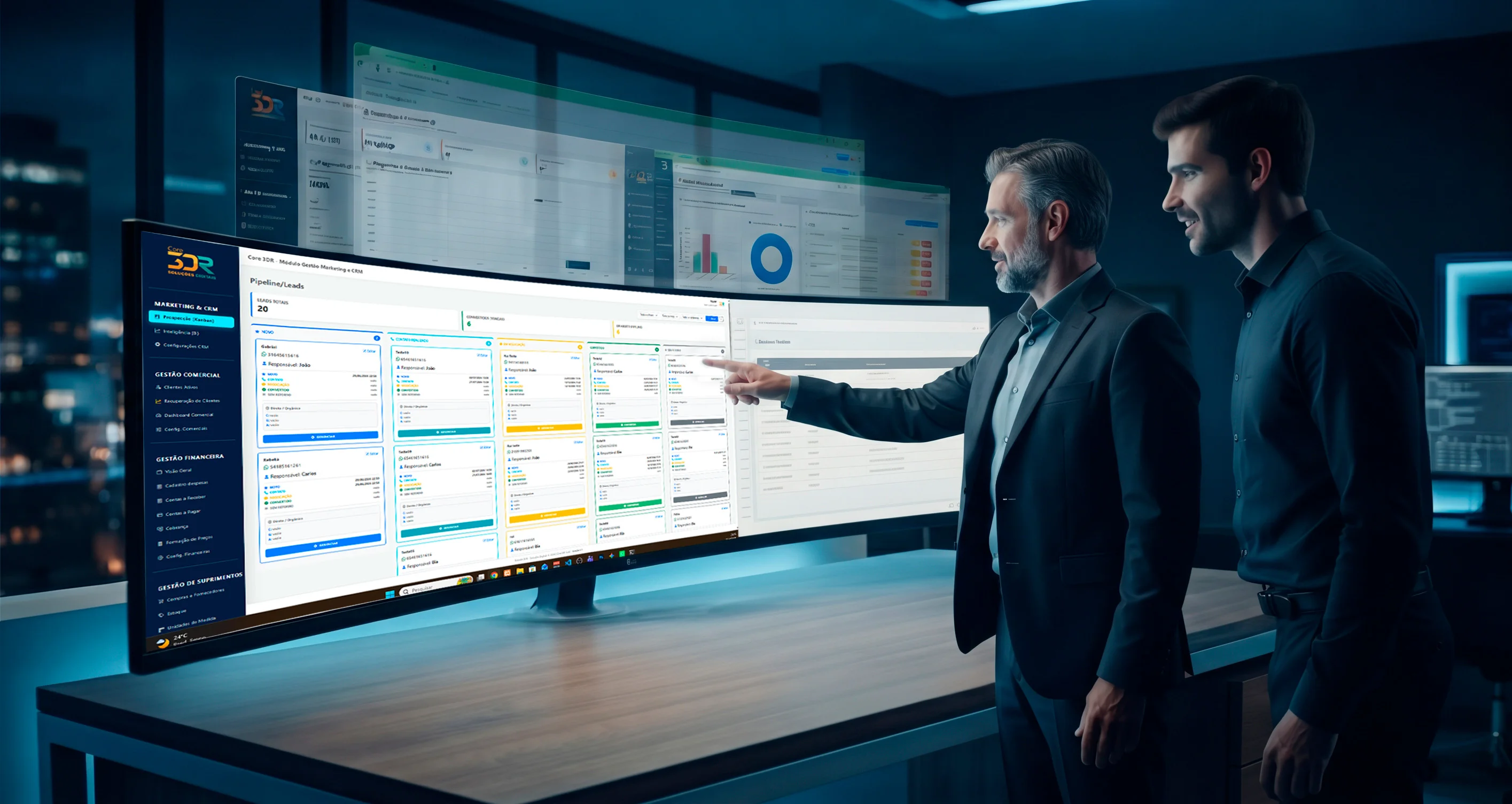 Ecossistema Integrado Core 3DR - CRM e ERP