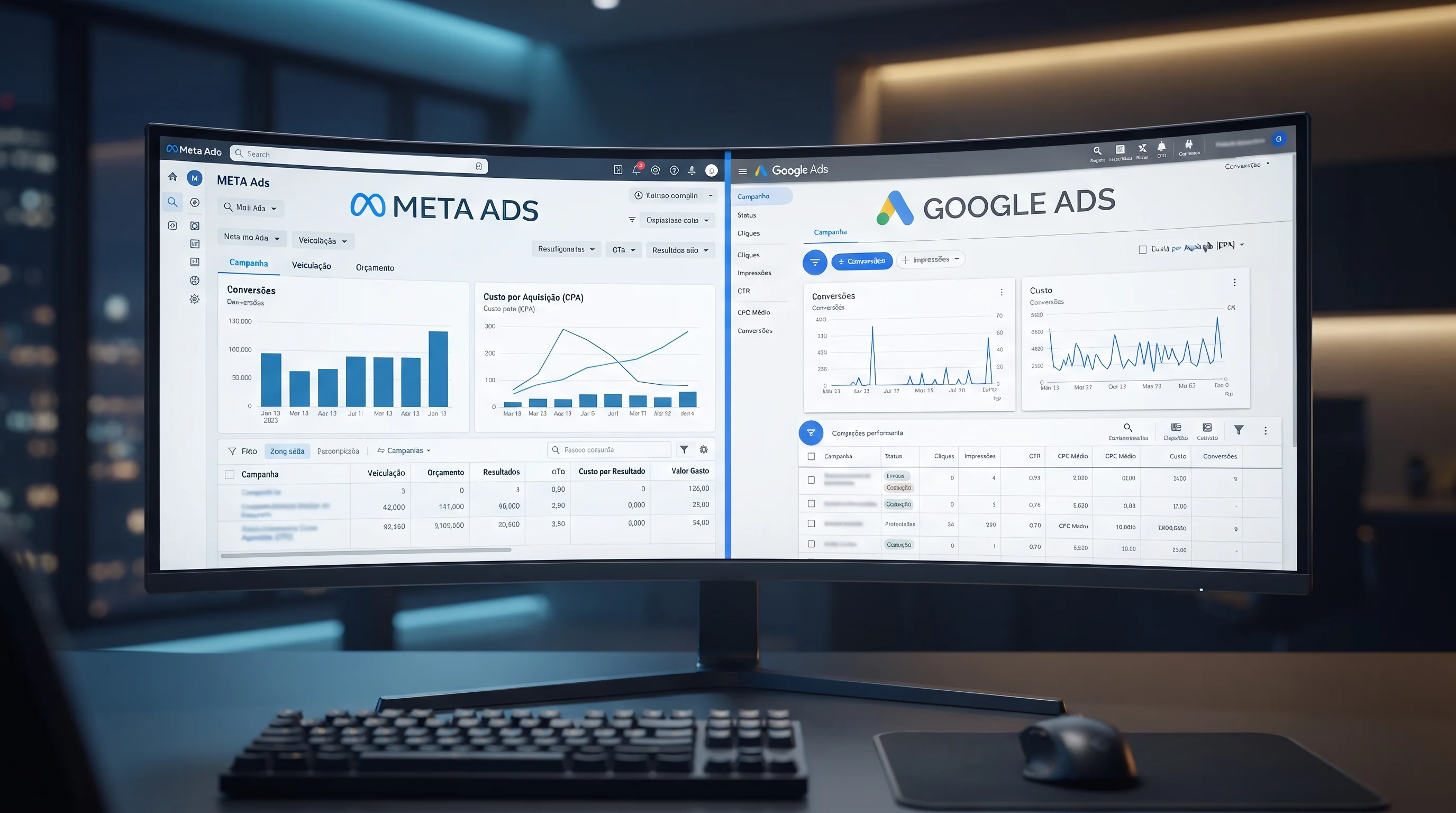 Meta Ads e Google Ads